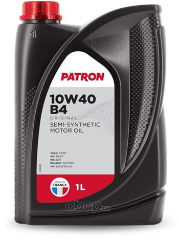 Моторное масло PATRON ORIGINAL B4 10W-40, 1л