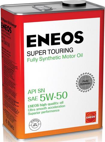 

Моторное масло ENEOS SUPER TOURING 100% SYNTHETIC 5W-50, 4л, 8809478941738