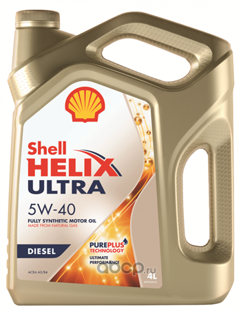 

Моторное масло Shell Helix Ultra Diesel 5W-40, 4л, 550046371