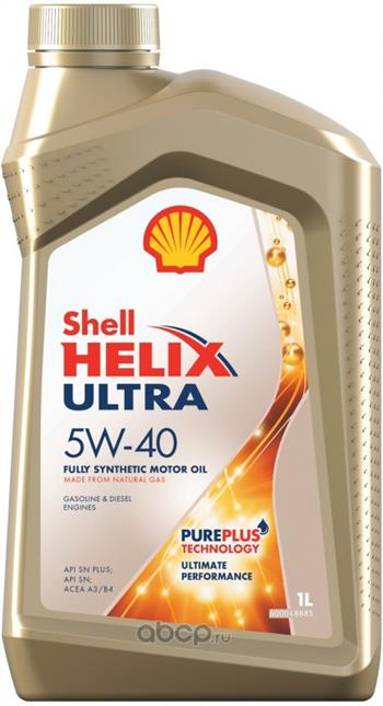 

Моторное масло Shell Helix Ultra 5W-40 SN PLUS, 1л, 550051592