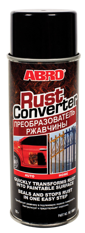 

Преобразователь ржавчины ABRO RUST CONVERTER, 0.283л, RC1000R