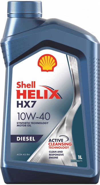 

Моторное масло Shell Helix HX7 Diesel 10W-40, 1л, 550046357