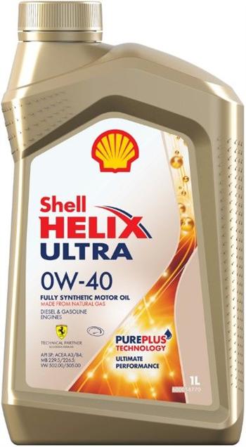 

Моторное масло Shell Helix Ultra 0W-40 SP, 1л, 550055859