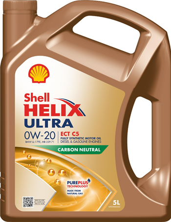

SHELL 0W-20 5L HELIX ULTRA ECT C5 моторное масло 550056348, 550056348