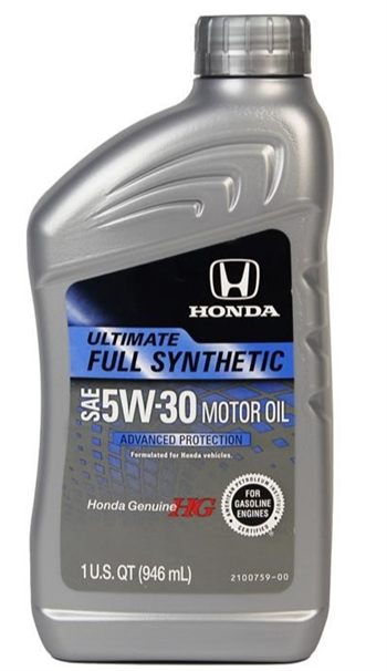 

Моторное масло HONDA ULTIMATE FULL SYNTHETIC SAE 5W-30 SP, 0.946л, 087989139