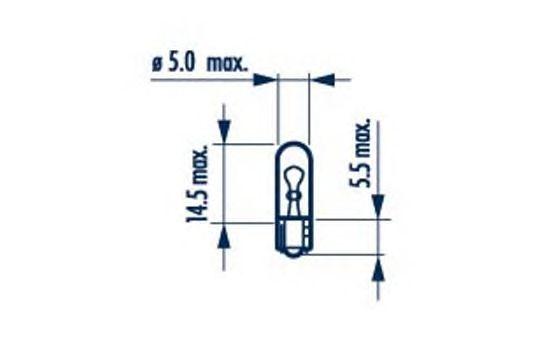 

ЛАМПА СИГНАЛЬНАЯ W1,2W 24V 1,2W ( 1 ШТ.), 17040