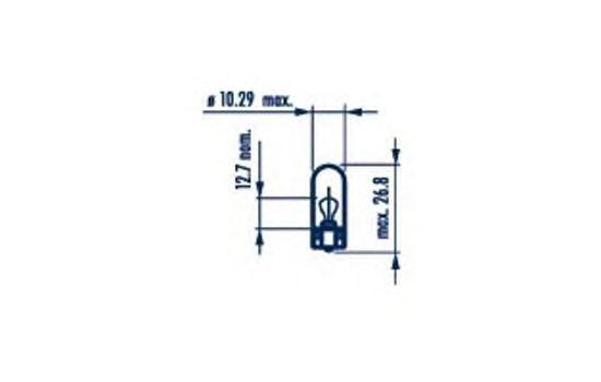 

ЛАМПА W3W 24V-3W (W2,1X9,5D), 17109