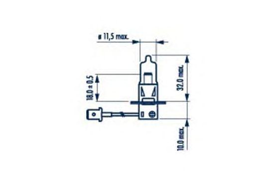 

ЛАМПА ГОЛОВНОГО СВЕТА H3 24V (КОРОБКА 1 ШТ ), 48700
