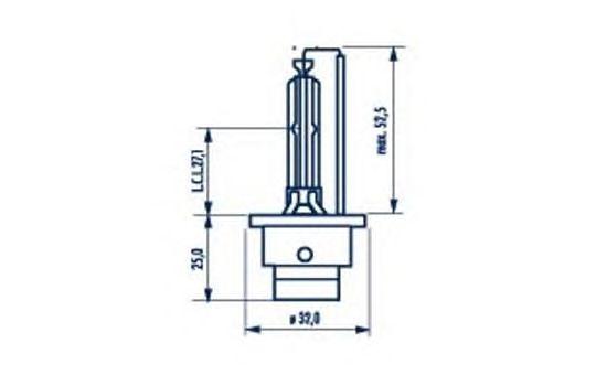 

ЛАМПА D2S 85V-35W (P32D-2) 4300K (NARVA), 84002
