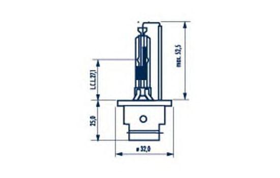 

ЛАМПА D2R 85V-35W (P32D-3) 4300K (NARVA), 84006