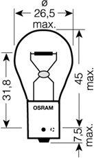 Лампа периферийная py21w 12v 21w 1шт.