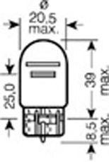 Лампа периферийная w21/5w 12v 21/5w 1шт.