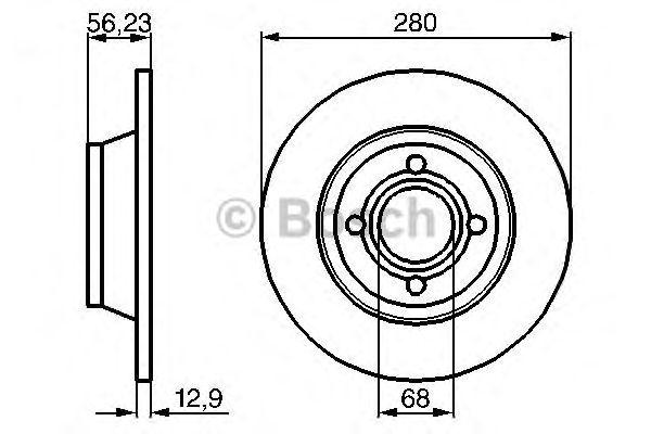 Тормозной диск передний