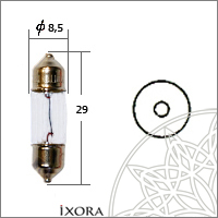 

ЛАМПА ДОПОЛНИТЕЛЬНОГО ОСВЕЩЕНИЯ 12V 5W T8X28, 2214