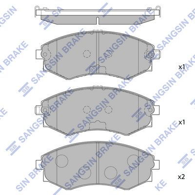 

КОЛОДКИ ТОРМОЗНЫЕ ДИСКОВЫЕ ПЕР К-Т, SP1065