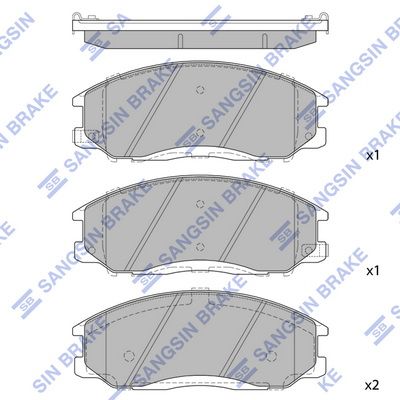 

КОЛОДКИ ТОPМОЗНЫЕ HYUNDAI SANTA FE -06 (TAGAZ), SP1115