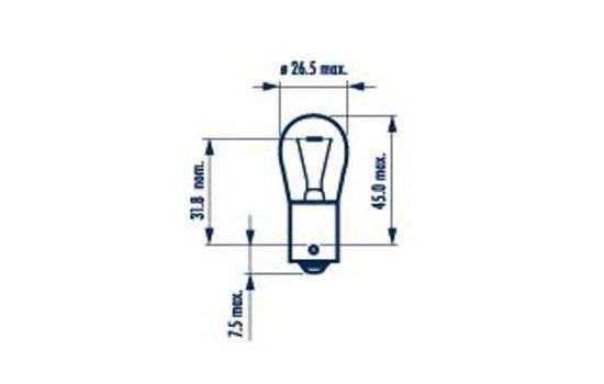 

АВТОЛАМПА PY21W (BAU15S) YELLOW 12V NARVA /10/200 HIT, УПАК, 17638