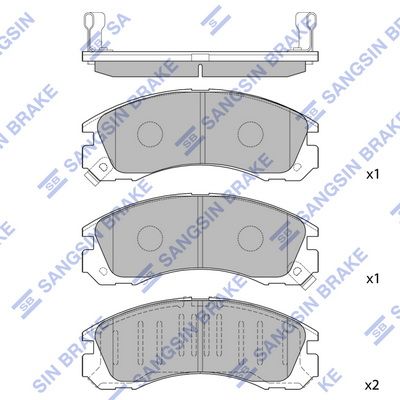 

КОЛОДКИ ТОРМОЗНЫЕ ДИСКОВЫЕ ПЕР К-Т, SP1068