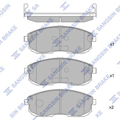 

КОЛОДКИ ТОPМОЗНЫЕ NISSAN TEANA,CEFIRO(MAXIMA), RENAULT, SP1107F