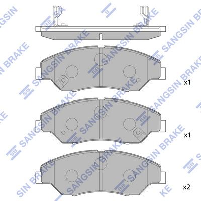 

КОЛОДКИ ТОPМОЗНЫЕ KIA SPORTAGE 99-03, SP1118