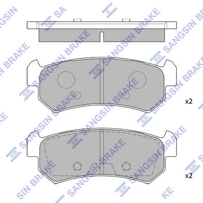 

КОЛОДКИ ТОРМОЗНЫЕ ЗАД CHEVROLET LACETTI, SP1160