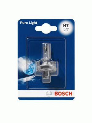 Лампа галогенная Bosch Pure Light, H7, 55W, б...