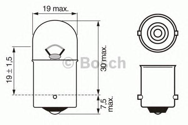 

ЛАМПА R10W 12V 10W PURE LIGHT (CB), 1987302203