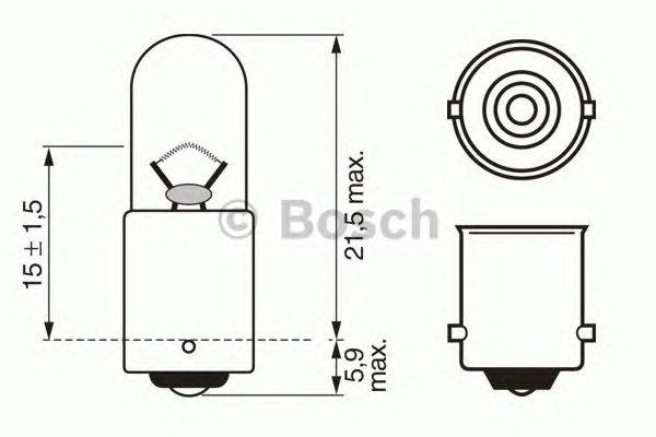 

ЛАМПА T4W 12V 4W PURE LIGHT (CB), 1987302207