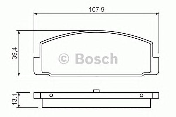 

КОЛОДКИ ТОРМОЗНЫЕ ДИСКОВЫЕ ЗАД, 0986424295