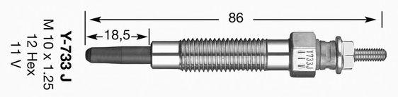 

СВЕЧА НАКАЛИВАНИЯ DP 13 Y-733J, 6592