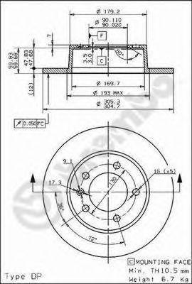 

ДИСК ТОРМОЗНОЙ NISSAN INTERSTAR BOX (X70) 04/02- / NISSAN INTERSTAR BUS (X70) 04/02- / NISSAN INTER, 08937110