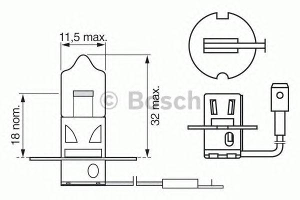 

ЛАМПА H3 12V 55W PURE LIGHT (CB), 1987302031