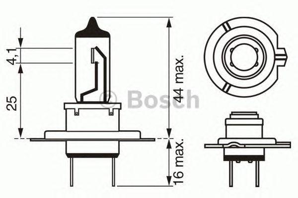 

Лампа галогеновая BOSCH Plus 50 H7 PX26D 55W 12V, 1987302079