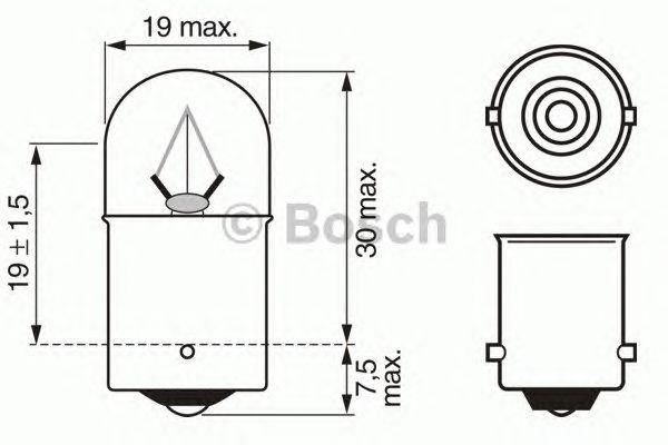 

ЛАМПА R10W 24V 10W TRUCKLIGHT (CB), 1987302505