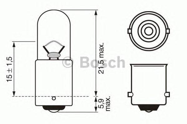 Лампа t4w 24v 4w trucklight (cb)
