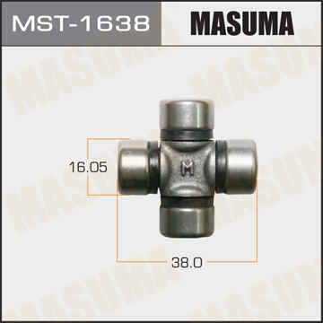 

КРЕСТОВИНА РУЛЕВОГО МЕХ. 16.05X38, MST1638