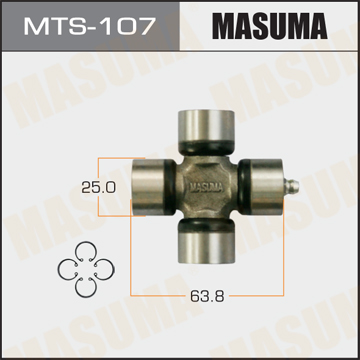 

КРЕСТОВИНА ВАЛА КАРДАННОГО 25X63.8, MTS107