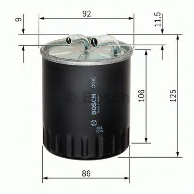 

ФИЛЬТР ТОПЛИВНЫЙ MB W169, W203, W211, W164, W221 ДИЗЕЛЬ, 1457434437