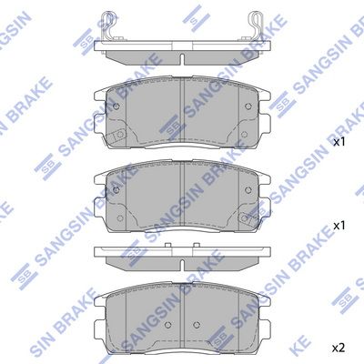 

КОЛОДКИ ТОPМОЗНЫЕ ЗАД CHEVROLET CAPTIVA, SP1205