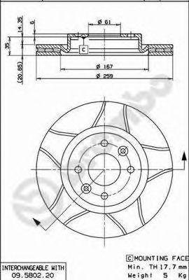 

ДИСК ТОРМОЗНОЙ RENAULT TWINGO BOX S06_ 03, 09580276