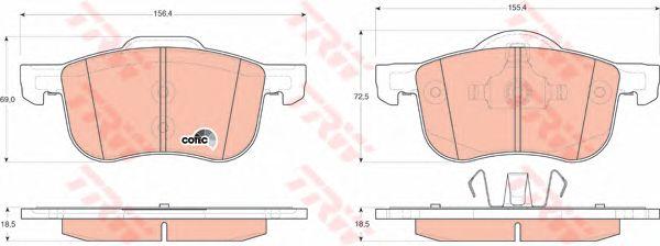 

КОЛОДКИ ТОРМОЗНЫЕ ПЕР. VOLVO S60 10.01-, S80 2/98-, GDB1388