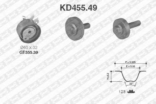 

KD45549 IT SNR РЕМ. КОМПЛЕКТ ГРМ: РЕМЕНЬ + РОЛИКИ, KD45549