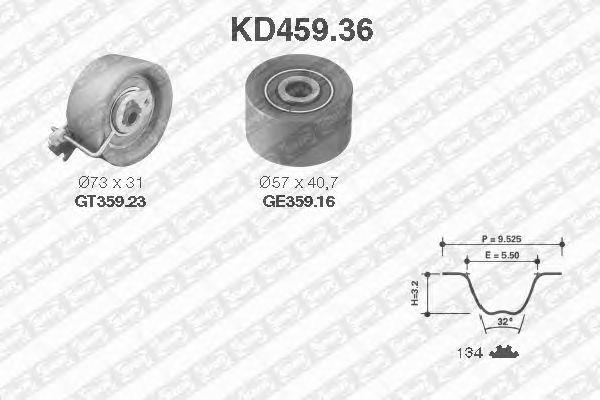 

КОМПЛЕКТ ГРМ, KD45936