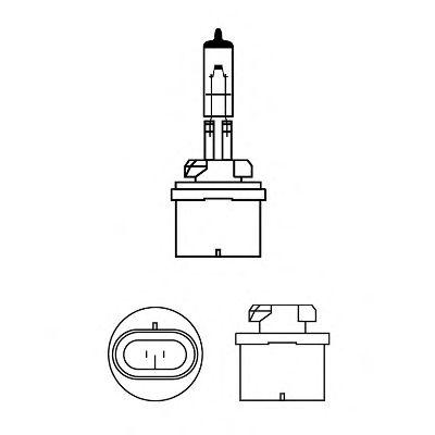 Лампа галогенная PHILIPS Standard H27W/1 PG13...