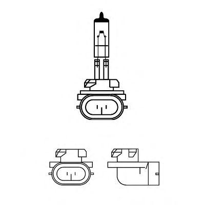 Лампа головного света h27w/2 12v 27w(коробка 1 шт.)