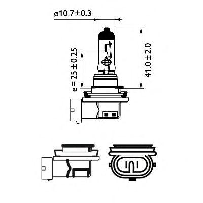 Лампа h8 12v 35w philips 12360 с1