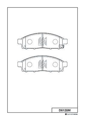 

КОЛОДКИ ТОРМОЗНЫЕ ПЕР MITSUBISHI L200 2.5DI-D 05- НОВЫЙ АРТИКУЛ D6128MH, D6128M
