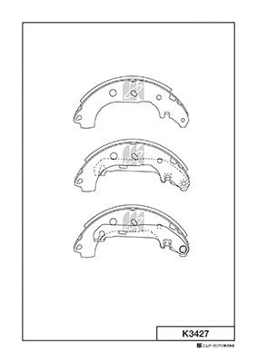 

КОЛОДКИ ТОРМОЗНЫЕ БАРАБАННЫЕ, ЗАДНИЕ MZ AXELA BKEP 03-, K3427