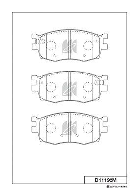 

КОЛОДКИ ТОРМОЗНЫЕ, ПЕРЕДНИЕ HY ACCENT,VERNA, PONY EXCEL 05- KI RIO 05, D11192M