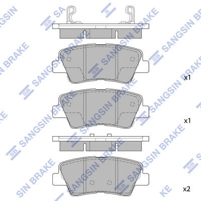 

КОЛОДКИ ТОРМОЗНЫЕ ЗАД HYUNDAI SONATA NF 2.0, SP1239